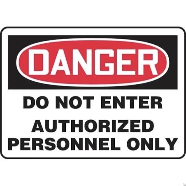 Accuform OSHA DANGER SAFETY SIGN DO NOT FRMADM131VS FRMADM131VS - main